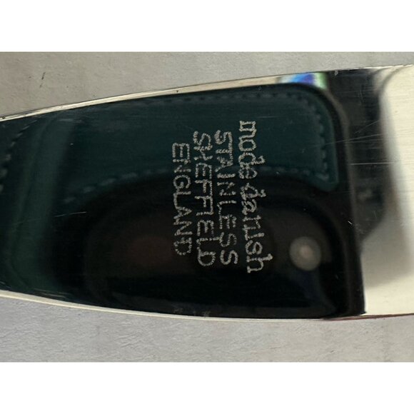 Mode Danish MCM Mid Century Sheffield England Teak Wood Handled 3-Piece Set Vtg - Picture 6 of 7